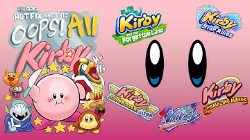 Oops! All Kirby Day 1 - GDQ Hotfix Speedruns