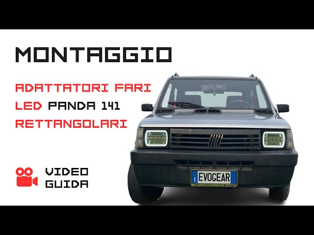 Montaggio Adattatori Fari LED Rettangolari per Panda 141 by EVOFACTORY -  YouTube