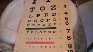 Using your computer screen - to check for objective 20/40.
