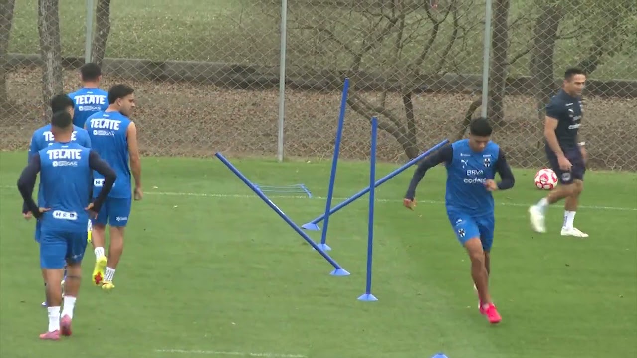 Impactantes imágenes del entrenamiento de Rayados