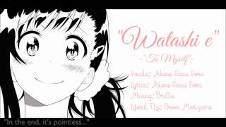 Video thumbnail of "ENGLISH "Watashi e" SuperCell (Akane Sasu Sora)"