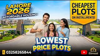 New Affordable housing society Lahore 2026 | Cheapest House on installments |House on Installment