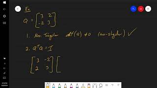 Verify Orthogonal Matrix