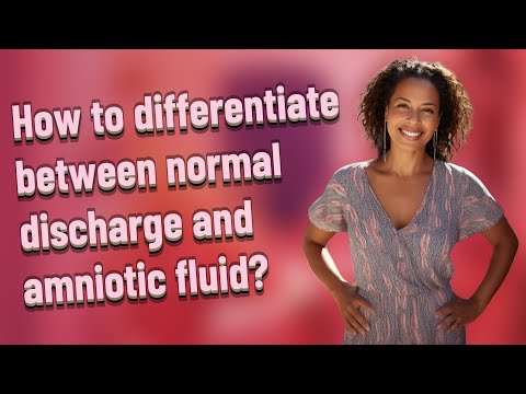 How to differentiate between normal discharge and amniotic fluid? - YouTube