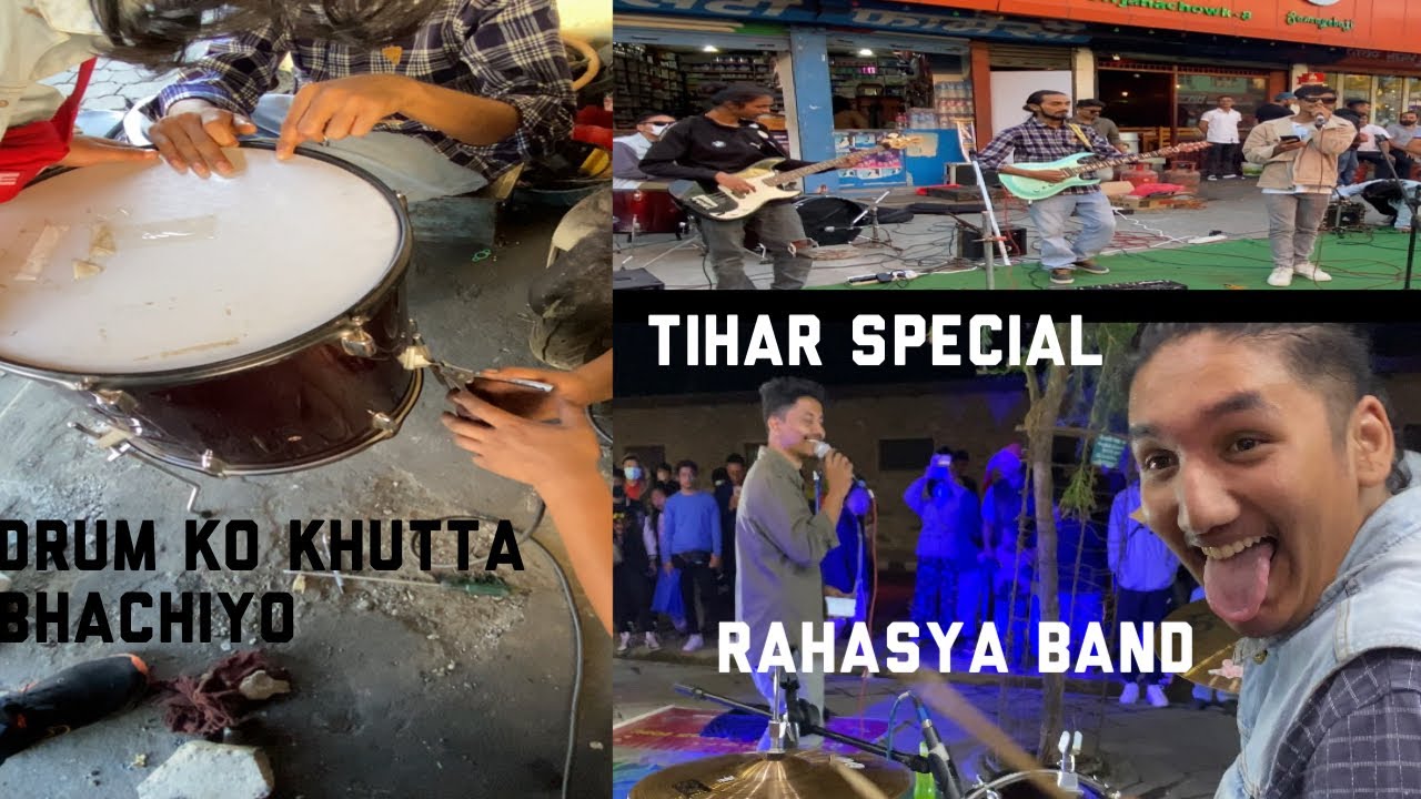 Deusi bhailo first day drum ko khutta bhachiyo //rahasya band//tihar