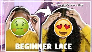 Beautiful Princess Deep Wave Lace Wig | Easy Glueless Install 😍