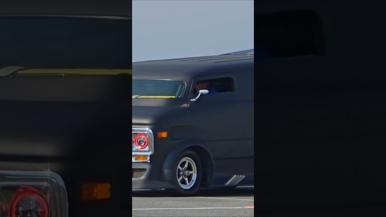 Chopped extreme pro street 77 Chevy van big block V8, Cruisin Ocean City car show participant