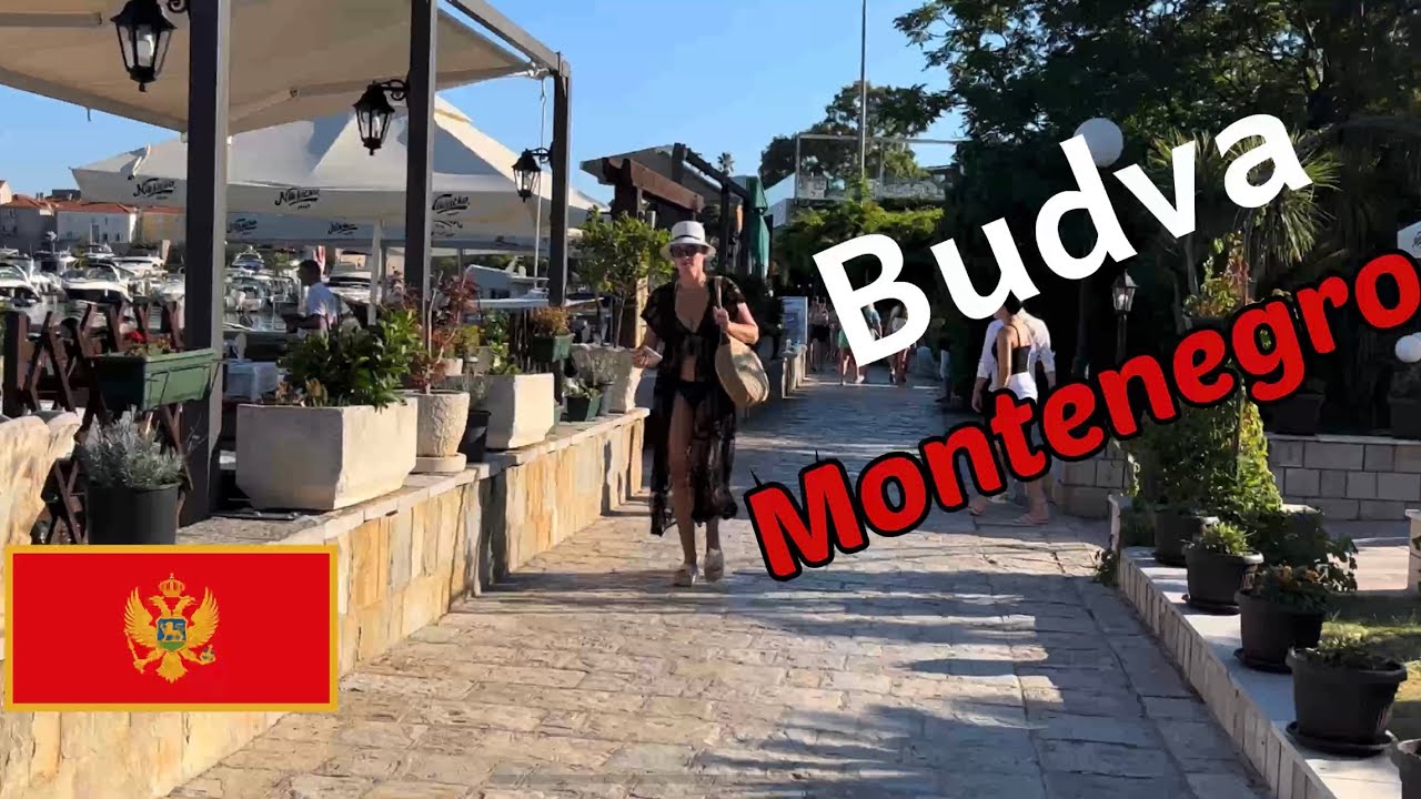 بودفا,الجبل الأسود 🇲🇪 Budva-Montenegro - beaches and Old Town