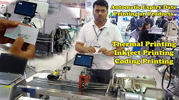 TIJ Thermal Printing Machine | INKJET CODING MACHINE | Automatic Expiry Date Printer for Products