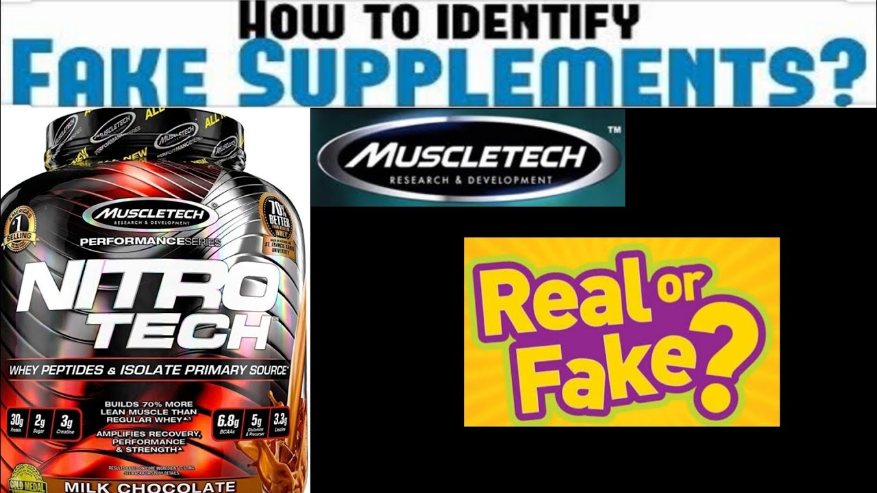 Muscle Tech NitroTech How to Identify Fake Supplement? YouTube