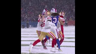 Dawson Knox catches for a 39-yard Gain vs. San Francisco 49ers