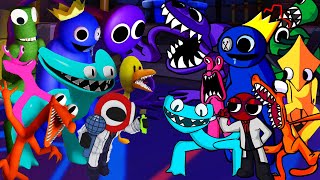 [New Update] New Rainbow Friends Chapter 2 But Old Vs New Characters ? FNF Mod(Vs New Cyan, Yellow)