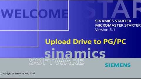 Upload G120/S120 Drive using Starter