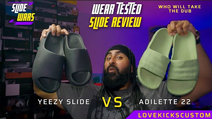 YEEZY SLIDE ONYX! ARE THESE THE BEST SLIDES IN THE WORLD!! WEAR TESTED YEEZY SLIDE V THE ADILETTE 22