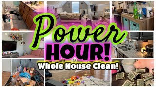 Power Hour! // Whole house clean! Motivation for real life issues!