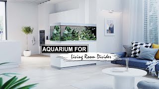 Aquarium Living Room Divider | Living Room Decorating Ideas