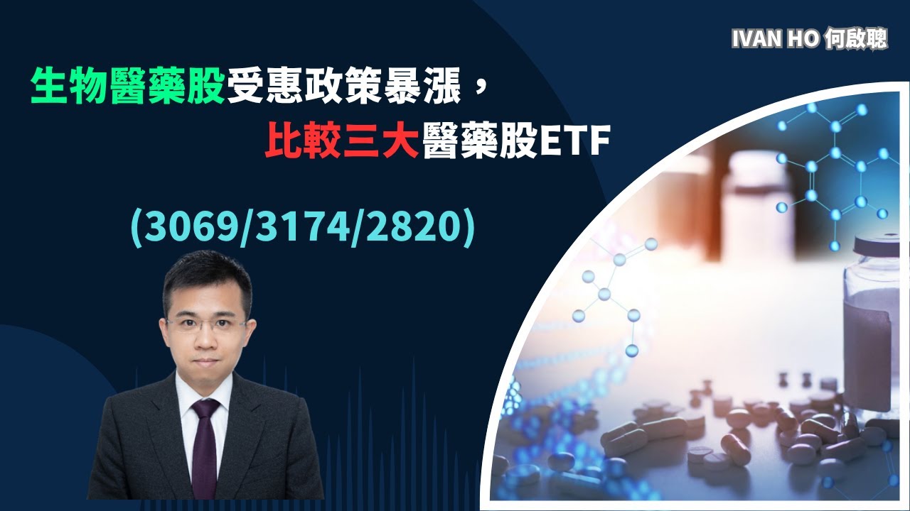 生物醫藥股受惠政策暴漲，全方位比較三大醫藥股ETF持股及表現(3069/3174/2820)