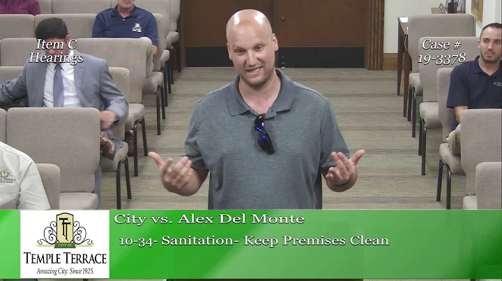 Temple Terrace Municipal Code Enforcement Board 9-11-19