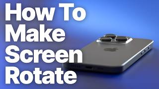 아이폰에서 화면 회전을 설정하는 방법 (또는 특정 앱만 회전하도록 설정하는 방법) screenshot 1