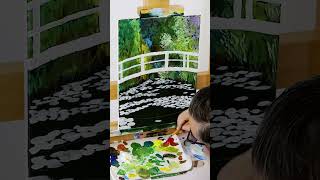 Monet inspired acrylic painting tutorial screenshot 5