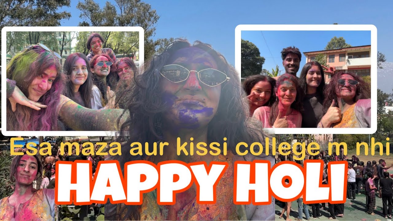 Holi celebration at medical college 🌈🌸 | Final year celebration 🎉💫