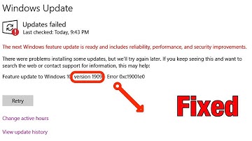 How To Fix Windows 10 Update Error 1909