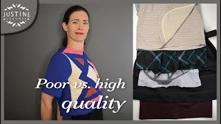 How to recognize poor vs. good quality in clothes (in 5 points) | Justine Leconte