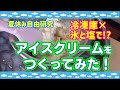 【夏の自由研究】冷凍庫を使わずにアイスを作ってみた！