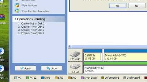 Tutorial - Neopeek CWM Recovery, Making Partitions.