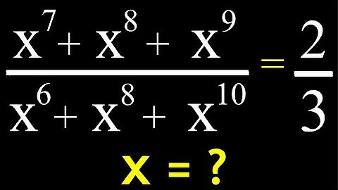 A Nice Algebra Problem | Math Olympiad | How to find x=?
