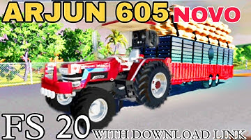 FS 20 ARJUN 605 DI NOVO MOD | FARMING SIMULATOR 20 | INDIAN TRACTOR MODS | WITH DOWNLOAD LINK