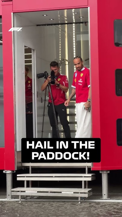 Lewis Hamilton vs Huge HAIL In Austria Paddock 🌨️