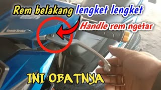 penyebab rem belakang lengket lengket dan cara mengatasi  ‼️ #otomotif #vario #beat2021 #beat