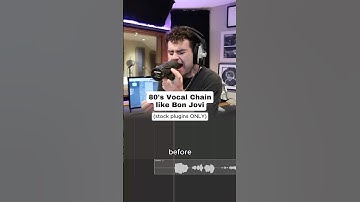 80’s Vocal Chain like Bon Jovi, only using Logic Pro plugins🎙️ #vocalmixing #producer #80s