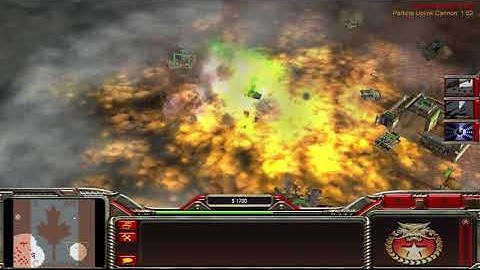 Command & Conquer: Generals, Canadian Pride Map, China vs 2 USA and GLA, Brutal Difficulty
