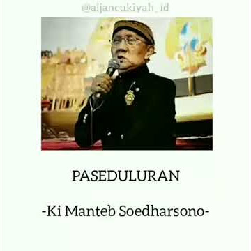 Kata mutiara dari Empu Paripurna Ki Manteb Sudarsono