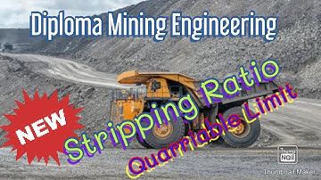 Stripping Ratio And Quarriable Limit