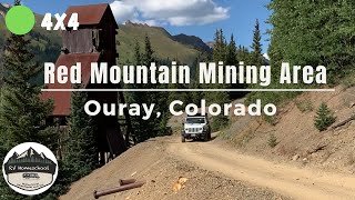 Red Mountain Mining Area  Jeep Trail 4x4  Ouray, Colorado  Million Dollar Highway, easy, beginner