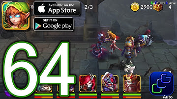 Heroes and Titans 3D Battle Arena iOS Walkthrough - Part 64 - Chapter 12: The Flametides (ELITE)