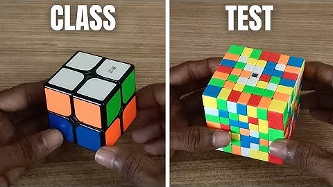 Class VS Homework VS Test #rubikscube
