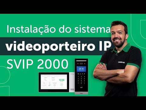 Instalação do sistema de videoporteiro IP SVIP2000 #academiadigital @intelbras