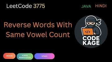 LeetCode 3775 | Reverse Words With Same Vowel Count | String Manipulation | Java