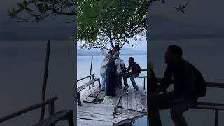 Bridge Plank Breaks as the Woman Stands, And Her Leg Goes Straight Through