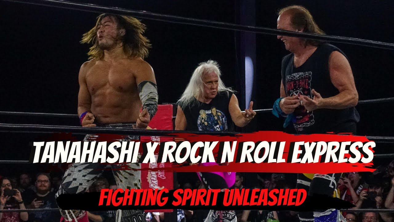 Rock N Roll Express x Hiroshi Tanahashi | Air Guitar Show | NJPW Fighting Spirit Unleashed Philly