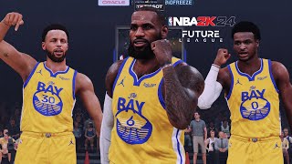 LeBron James Officially Traded to the Warriors! | NBA 2K24 Future League Mode | Spurs vs. Warriors