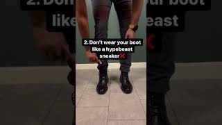 Boot wearing rules قواعد لبس البوت الرجالي #ستايل #نصائح_وإرشادات_مجانية #bootwearing #menstyle #men