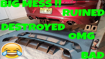 Hellcat Charger Rear Diffuser Installed (Scatpack and SRT also)