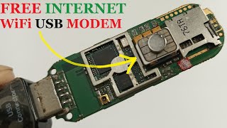 how to Get Free internet WiFi Now from your old USB modem at home