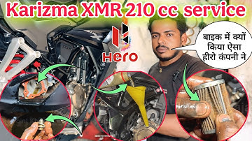 Hero Karizma ZMR 210 Engine Oil & Filter Replace | Full Service Details, Karizma Engine Oil Capacity