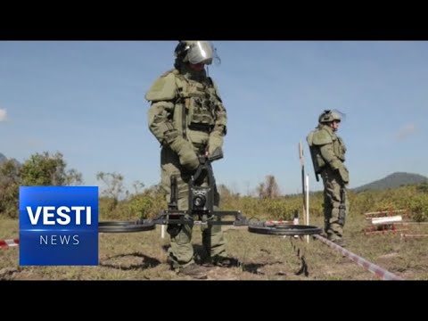 Laos: Russia Commits Demining Squad to Clear Ancient American Mines From Devastated Jungle newspaper mockup